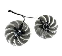 LINGOZS 2pcs/set 95MM FDC10U12S9-C DC12V 0.45AMP 4Pin for ASRock for Radeon RX 6600 XT for Challenger RX6600XT CLD 8GO RX6700 Cooling Fan