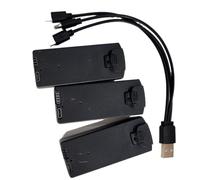 LINGOZS For RG608 PRO Drone Battery for Kit 3PCS 3.7V 2000mAh 3in1 USB Charger