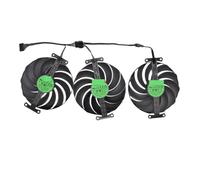 LINGOZS GPU Cards Cooling Video Cooler Graphics Card Fan For for ROG for STRIX for RTX 4070 4070Ti for SUPER 4070S for GAMING OC 12gb,T129215BU(3 Pcs Fan)