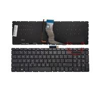 LINGOZS US Laptop keyboard for HP 15-AE AX ak002 ak085 ak030 ak011/012(Green key Backlight)