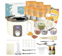 LINGQIAN Digital Candle Making Kit with LED Wax Melter for Adults, DIY Wax Melts Kit Candle Maker Set with 15 Tealight Cups to Make Your Own Candles