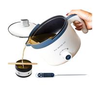 LINGQIAN Wax Melter for Candle Making with Thermometer, Electric Candle Wax Melting Pot with Spout, Double Boiler Candle Making Crock Pot with Measurements