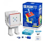 lingsi_siling RS3M V5 3x3x3 Speed Cube, Stickerless Professional Ball Core UV Magic Cube Robot, 3D Puzzle Magic Toy for Kids & Adults (Dual Adjustment Version Cube Robot)