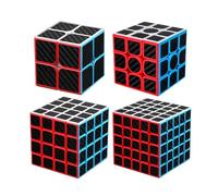 Lingsi_siling Speed Cube Carbon Fibre 2X2 3X3 4X4 5X5 Pyramid Megaminx SQ1, Moyu Magic Cube 3x3x3 Professional Puzzle Toys For Children Kids Gift Toy