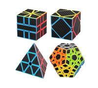 Lingsi_siling Speed Cube Carbon Fibre 2X2 3X3 4X4 5X5 Pyramid Megaminx SQ1, Moyu Magic Cube 3x3x3 Professional Puzzle Toys For Children Kids Gift Toy