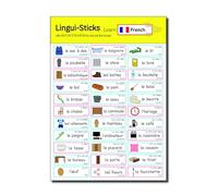 Lingui-Sticks Language Learning Stickers - Educational Stickers to Learn French for Kids & Beginners