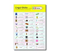 Lingui-Sticks Language Learning Stickers - Educational Stickers to Learn Italian for Kids & Beginners