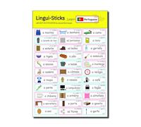 Lingui-Sticks Language Learning Stickers - Educational Stickers to Learn Portuguese for Kids & Beginners