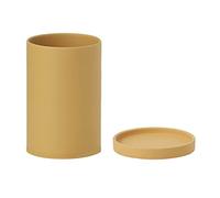Lingula Flower Pot Ceramic Planter Round Tall Planter with Tray with Drain Holes Table Top Decoration Suitable for Growing Succulents Decorative Planter (Color : Yellow)