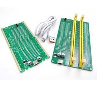 Lingvetron Nice DDR4 DRAM Desktop Memory Module and PC Computer Motherboard DDR4 RAM Slot Complete Set Diagnostic Analyzer Post Tester Card Solution Kit 288 Pin Speed Voltage