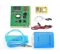 Lingvetron PC Computer PSU and Motherboard Tester Tool PCI & ISA SDRAM Post Test Card Diagnostic Analyzer Starter Kit 4 Digital / 8 LED/Bios Speaker/Mobo Power Switch All in One Carrying Case