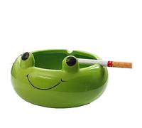 LingXuanGe Ceramic ashtray,cute Frog ashtray, creative and personalized trend household Frog ashtray