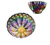 LingXuanGe JianZhan tenmokus tea cup Ceramic Handmade TeaCup inlay Teacup Kungfu Tea Cup Master Teacup (Color : Golden Lotus)