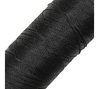 LINHASITA Waxed Thread 100gr / 360 Metres 0.5 mm Thick Polyester Macrame 30 Colours - Black