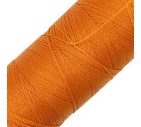 LINHASITA Waxed Thread 100gr / 360 Metres 0.5 mm Thick Polyester Macrame 30 Colours - orange