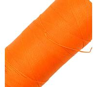 LINHASITA Waxed Thread 100gr / 360 Metres 0.5 mm Thick Polyester Macrame 30 Colours - Orange Neon