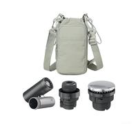 Linhexis Carry Case for Shark ChillPill High-Speed Fan, Lightweight Nylon Crossbody Sling Bag, Portable Travel Pouch for Hiking Camping, 21x10x10cm(Aiqing Green)