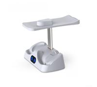 Linhexis Charging for PS5 for vr2 Controllers With Status LED | Charges 2 Controllers, LED Status Light, ABS Material, Compact Storage Rack, White