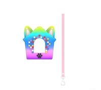 Linhexis Silicone Case for Bitzee Doghouse, Shockproof Dustproof Protective Cover with Lanyard, Lightweight Soft Shell Accessory for Kids Toys, Full Port for access, Purple Blue Pink Coloured
