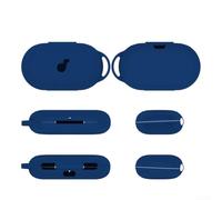 Linhexis Silicone Protective Case for Anker for soundcore V20i Earbuds, Dustproof Shockproof Soft Cover with Keychain, Lightweight for Slim Fit Skin for Travel Gym Daily Use(blue)