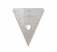 Linic Plastics Bunting Templates, Choice of Shape, Clear Plastic, Pennant, Flag, Triangle (S7886) Free UK Postage (Shape A: Triangle Pennant)