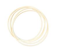 Linic Plastics Macrame/Craft Ring/Dreamcatcher Hoop, 35cm (350mm) Extra Large Round Plastic Rings (S7849) Free UK Postage (White, Pack of 5)