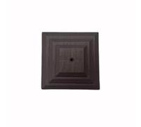 Linic Plastics Pack of 15 Plastic Fence Post Caps in Dark Brown to fit a 3" Square Fence Post, Rot Proof. (GT0045). UK Made. Free UK Postage