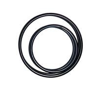 Linic Products UK Made Bag/Purse Handles, Plastic, Round, Black, Set of 2 Pairs, 1 Large, 1 Small, Macrame, Sewing (S7798). Free UK Postage.