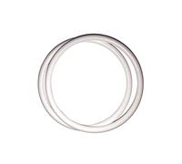 Linic Products UK Made Bag/Purse Handles, Plastic, Round, White, 1 Pair, Small, 15cm, Macrame, Sewing (S7796). Free UK Postage.
