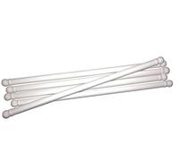 Linic Products UK Made Plastic Macrame Craft Scroll End Dowels/Rods/Sticks, White (S7809) Free UK Postage (Set of 5, 22.5cm Long)