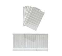 Linic Proops Dolls House Wall Panels, White, Tongue and Groove, Pack of 10, 1/12th Scale (A1002) Free UK Postage
