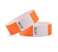 linie zwo ®, Pack of 500 Wristbands 19 x 254 mm, Neon Orange