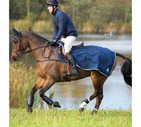 Horseware Rambo Waterproof Competition Exercise Sheet Fleece Rug Navy/Burgundy