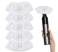 LINISITING 5 Pcs Microfibre Cloth Covers, Replacement Steam Mop Pads Compatible with Karch-er EasyFix (SC2 SC3 SC4 SC5) Hand Nozzle Cleaning Accessories(White)
