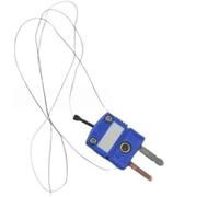 LINJIHOL T-Type Thermocouple Cable 1 m with Ultra Flat K Connector Precision Enamel Wire 2 x 0.08 mm for Industrial Temperature Measurement