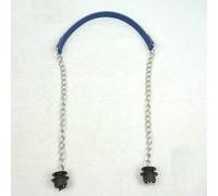 LINJILUO 1 Pair long Obag straps handle Silver Long Thick Single Chain with OT metal buckle Black screws for O bag Handles