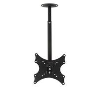 Link Accessori LKBR19 43" Black Flat Panel Ceiling Mount - Flat Panel Ceiling Mounts (25 kg, 33 cm (13"), 109.2 cm (43"), 75 x 75 mm, 200 x 200 mm, Black)