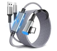 Link Cable 10FT for Meta Quest 3S/Quest 3/Quest 2, High-Speed Data Transfer Charging Cord Cable, USB 3.2 A to C Charger Wire for Oculus Quest VR Headsets Gaming PC/Steam VR (16FT-Charging While Play)