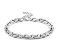 Link Chain Bracelet for Men Women: 14k Gold/Silver Chain Bracelets for Women Stainless Steel Link Bracelet for Women - 6.5/8 Inch Paperclip Bracelets with 2 Inch Extender - Dainty Link Jewelry Gift