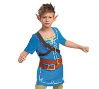Link Costume for Kids, Zelda Breath of The Wild, Classic Size Extra Large (14-16)
