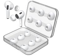 Link Dream 12 Pieces Replacement Ear Tips compatible with AirPods Pro/AirPods Pro 2 (2nd Generation) with Noise Reduction Hole, Silicon Ear Buds Tips with Portable Storage Box (S/M/L) (6 Pairs)