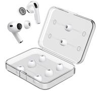 Link Dream 4 Pairs Replacement Ear Tips compatible with AirPods Pro 3 (3rd Generation 2025) with Noise Reduction Hole, Silicon Ear Buds Tips with Portable Storage Box (XS/S/M/L)