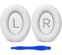 Link Dream Replacement Ear Pads for Bose QuietComfort 45 (QC45)/QuietComfort SE (QC SE) Earpads Headphones, Soft Protein Leather Earpad Ear Cushions Cover, Noise Isolation Memory Foam (White)