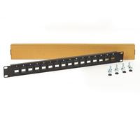 LINK Empty Patch Panel Black 16 Doors