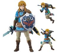 Link Figure - 15CM Super Action Statue Fighting Posture Movable Joints Character Model with Accessories Desktop Decoration Collectible Gifts for Fans