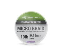 Korum Smokescreen Micro Braid Hooklength – 20 lb – 10 m Spool