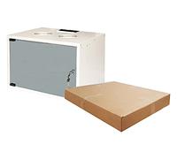 LINK LK1907U40E RACK WARDROBE 19" DISASSEMBLED 6 UNITS FROM WALL (A)370 X (L)540 X (D) 400 MM COLOUR GREY GLASS DOOR