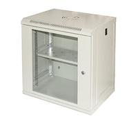 LINK LK1912ULFP Rack Cabinet 19" 9U Disassembled with Tempered Glass Door and Key Locking, Opening Sides, Adjustable Uprights, Shelf Included, Colour Grey RAL7035 Dimensions 53 x 40 x 60 cm