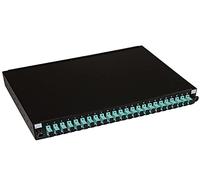 LINK LK24FOSC3 FIBER OPTIC PANEL 19" WITH 24 SC SIMPLEX OM3 ADAPTORS DEEP 250 MM COLOR BLACK