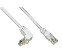 LINK LK5E005P Network Cable Utp Cat 5E Unshielded 0.5 m White Colour 1 Connector 90 Degree